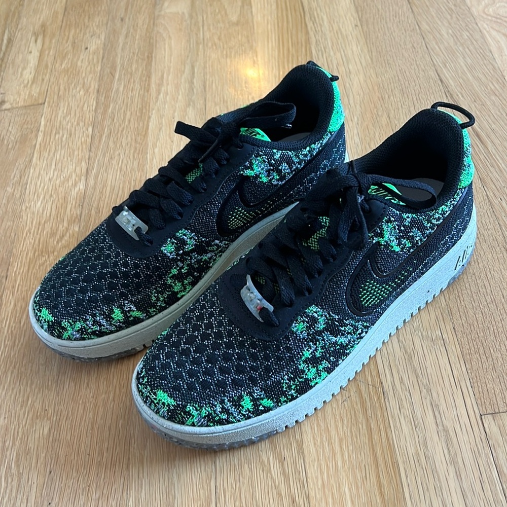 Air Force 1 Crater Flyknit Next Nature 'Black Volt'